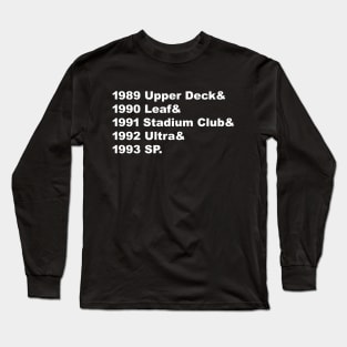 Junk Wax Premium - White Lettering Long Sleeve T-Shirt